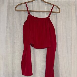 F21 Off The Shoulder Long Sleeve Blouse